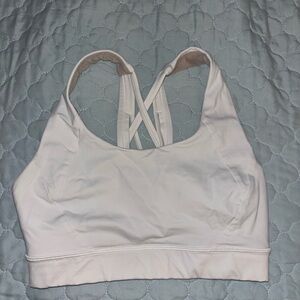 White lululemon sports bra